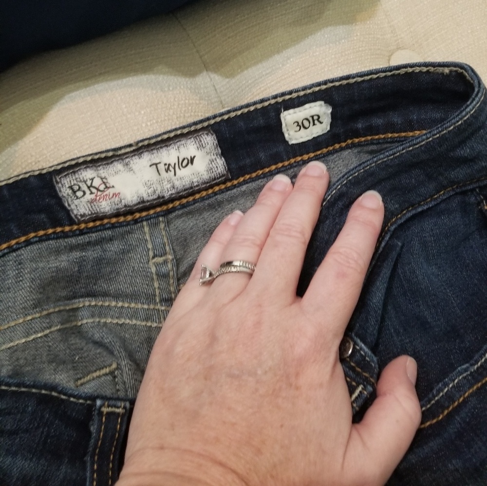 BKE dark wash bootcut jeans